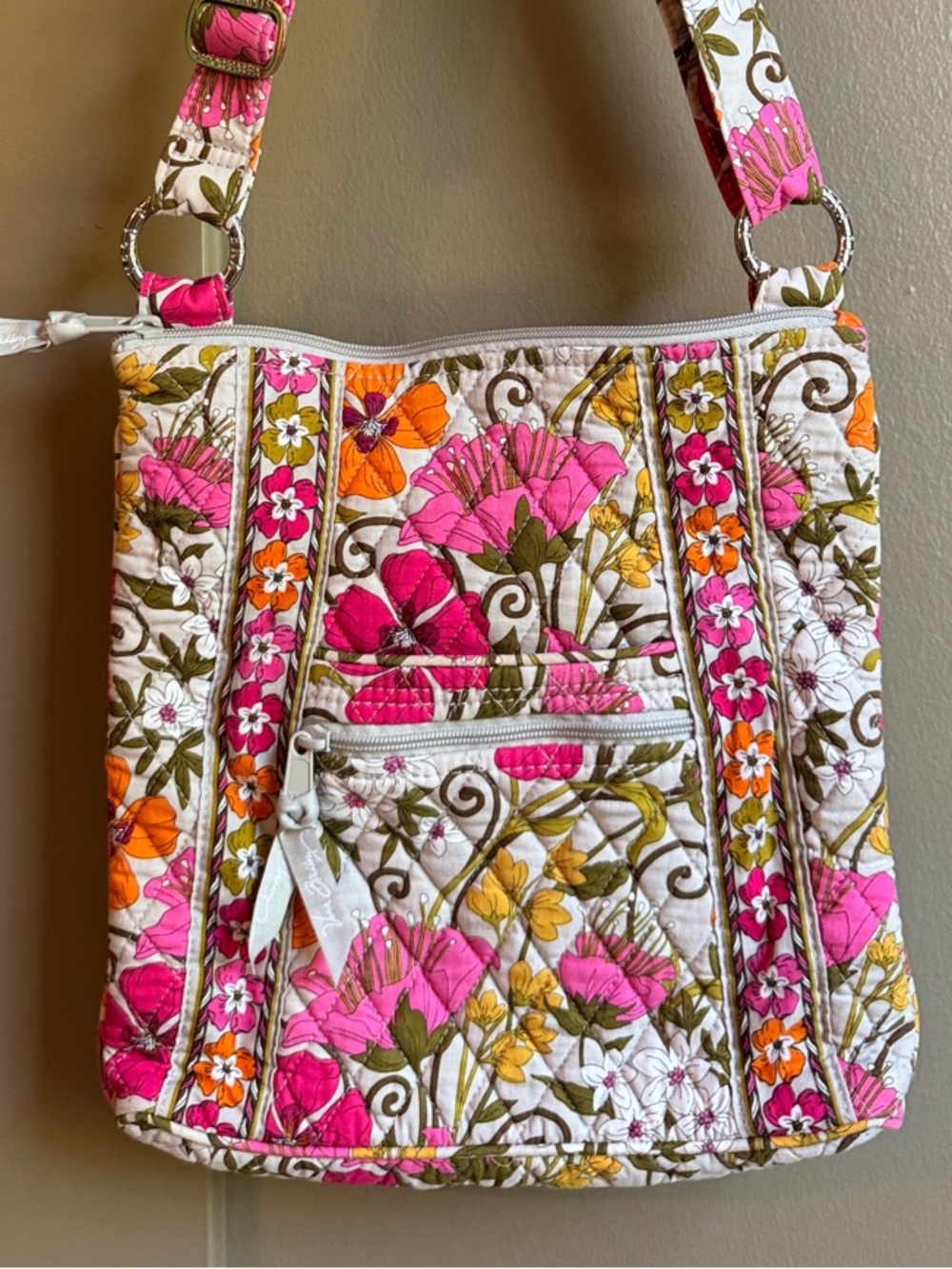 Vera Bradley Retired Tea Garden Hipster Crossbody